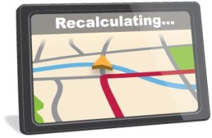 GPS Recalculating